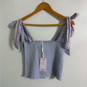 NWT KOCH Cece Top Ocean Eyes Medium